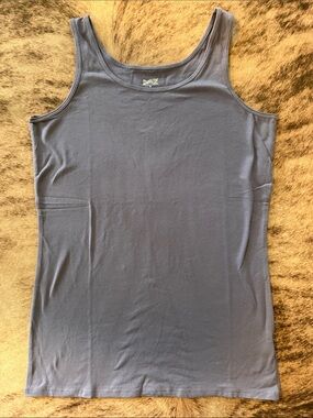 Duluth Trading Co Slate Blue Scoop Neck Tank